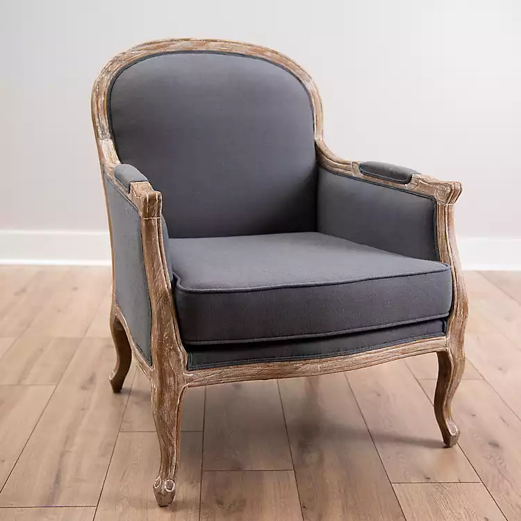 Amelia Gray Curve Top Armchair | Kirkland's Home