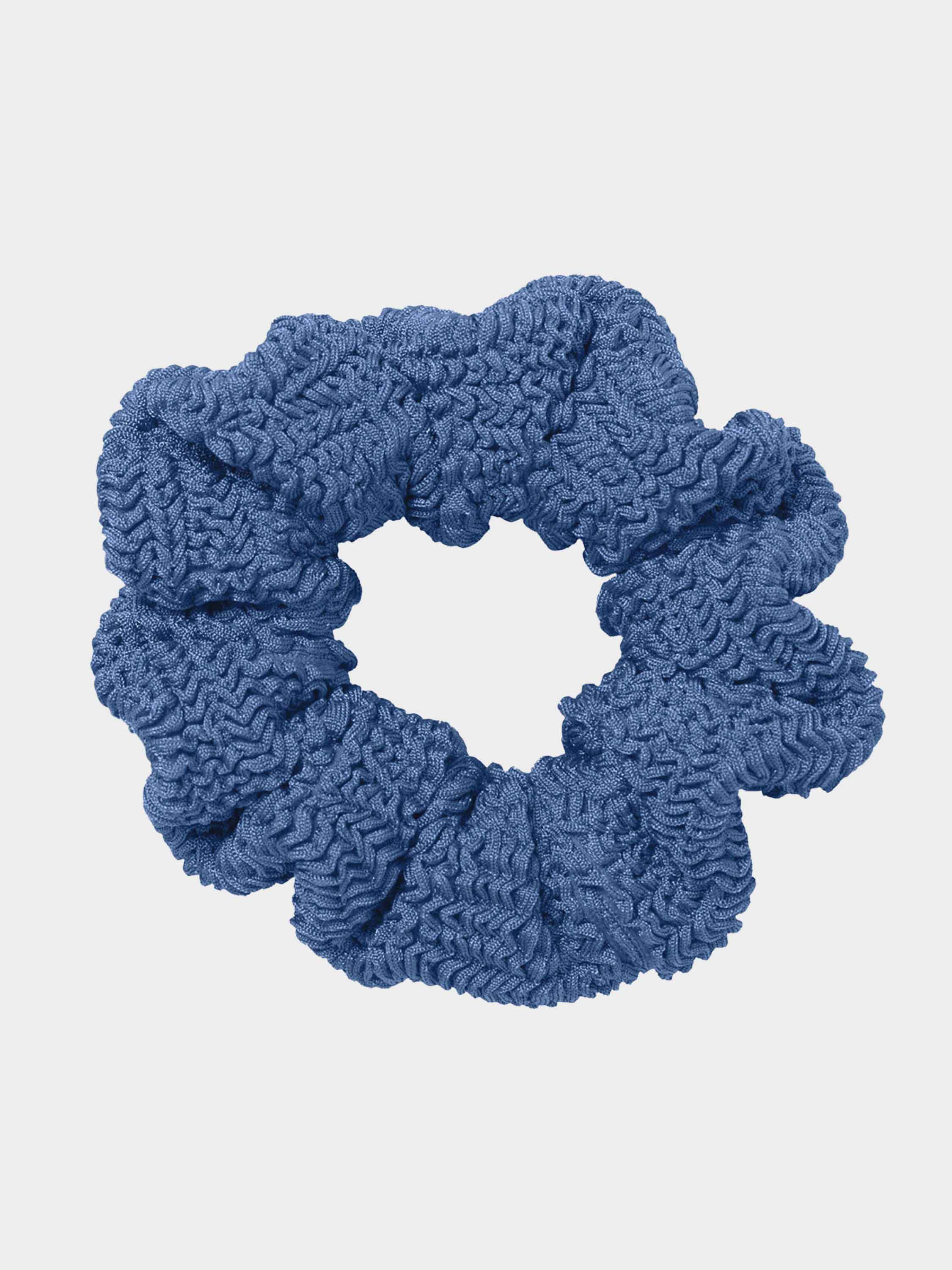 Scrunchie - Metallic Denim | Signature Crinkle Scrunchie | Hunza G - Metallic Denim / One size / TBG | HUNZA G