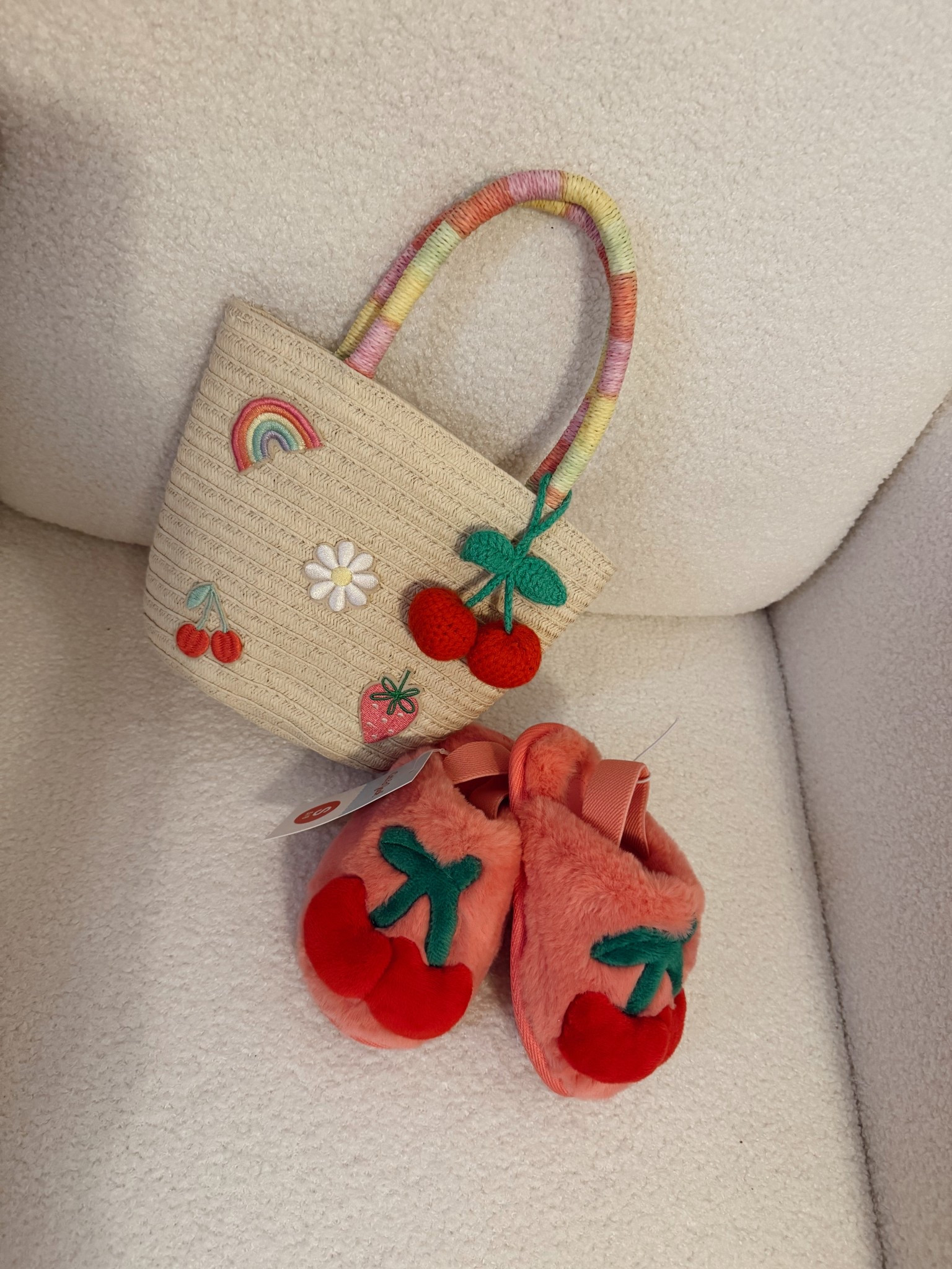 Toddler Girl Spring Bag and Cherry Slippers🩷 #targetkids #Targetstyle #springTarget