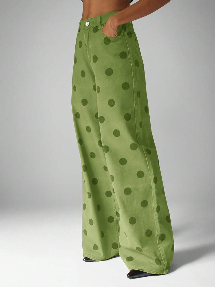 Polkadot denim | SHEIN