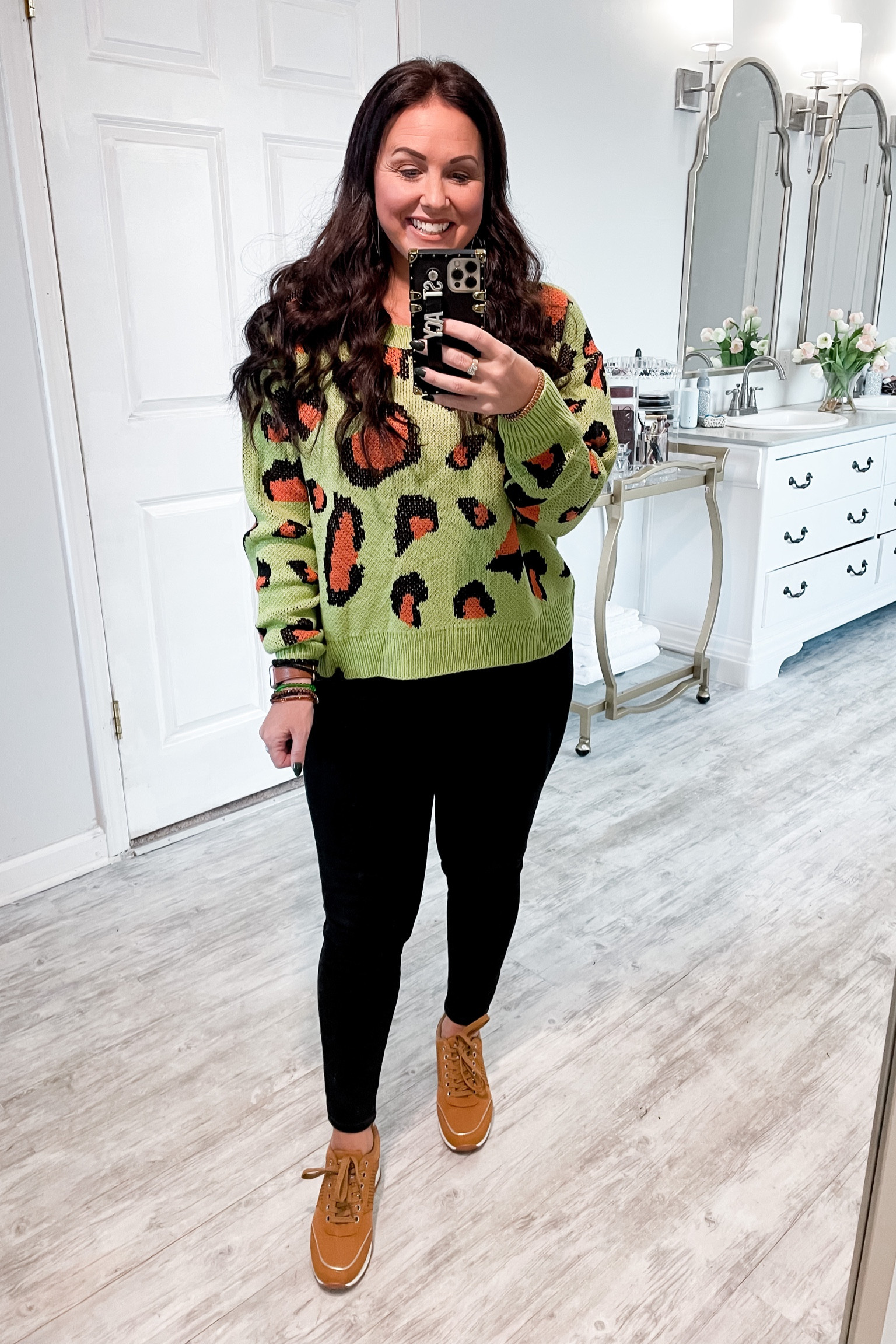 $20 leopard print sweaters make my heart happy 😉 

This one is TTS and is great quality! I’m wearing a medium

Tags:
Fall sweater
Animal print sweater
Fall tops
Shein sweater
Sweater weather
Cheetah print sweater
Sweater under $20
Petite sweater
Petite tops
Petite fashion

#LTKstyletip #LTKsalealert #LTKunder50
