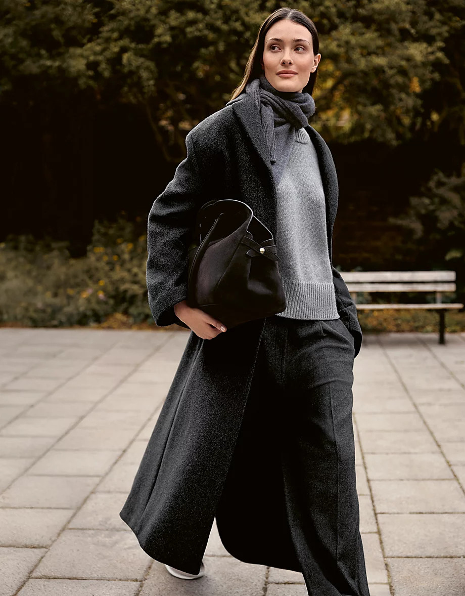 Italian Wool Mix City Coat | The White Company UK & ROW