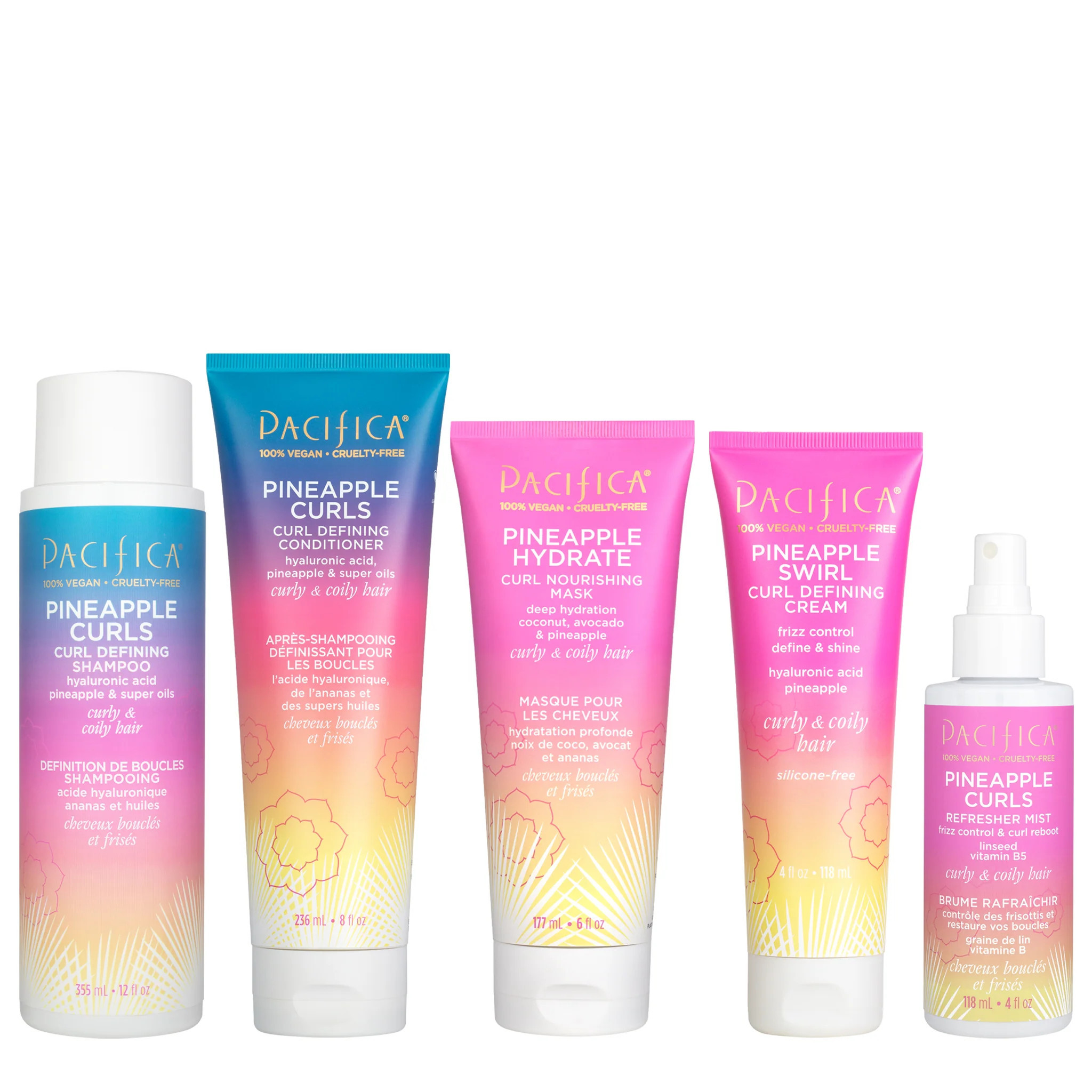 Pineapple Curls Haircare Bundle | Pacifica Beauty