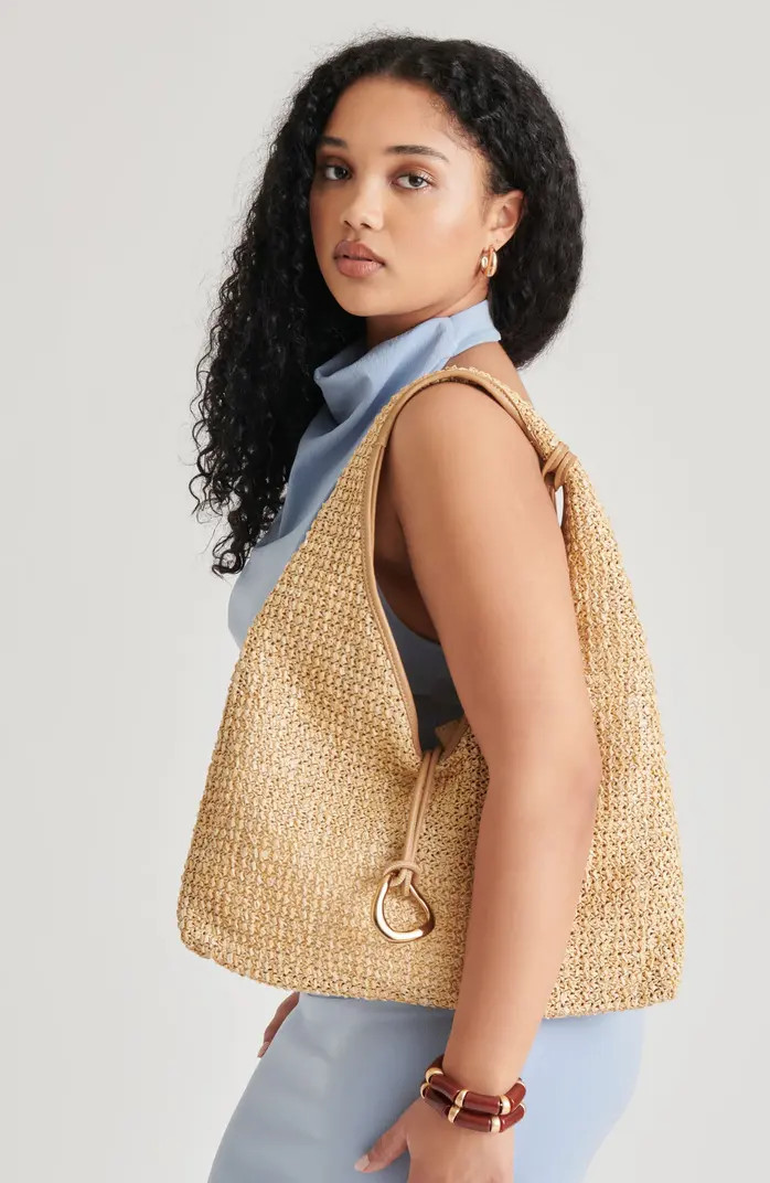 Missie Raffia Shoulder Bag | Nordstrom