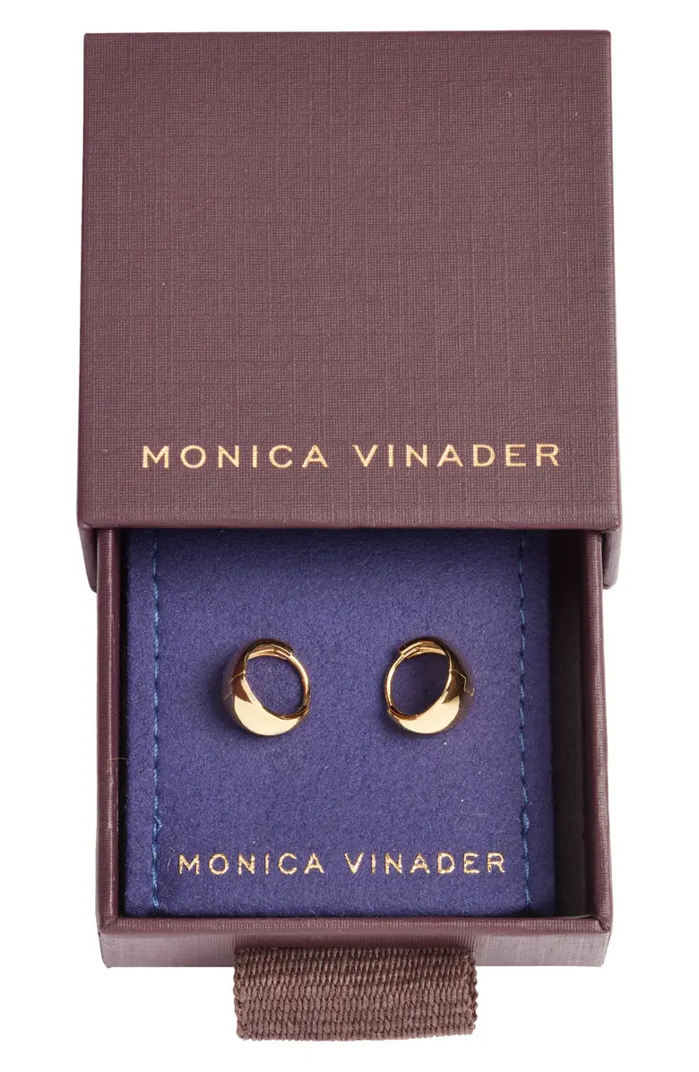 Monica Vinader Tapered Huggie Hoop Earrings | Nordstrom | Nordstrom