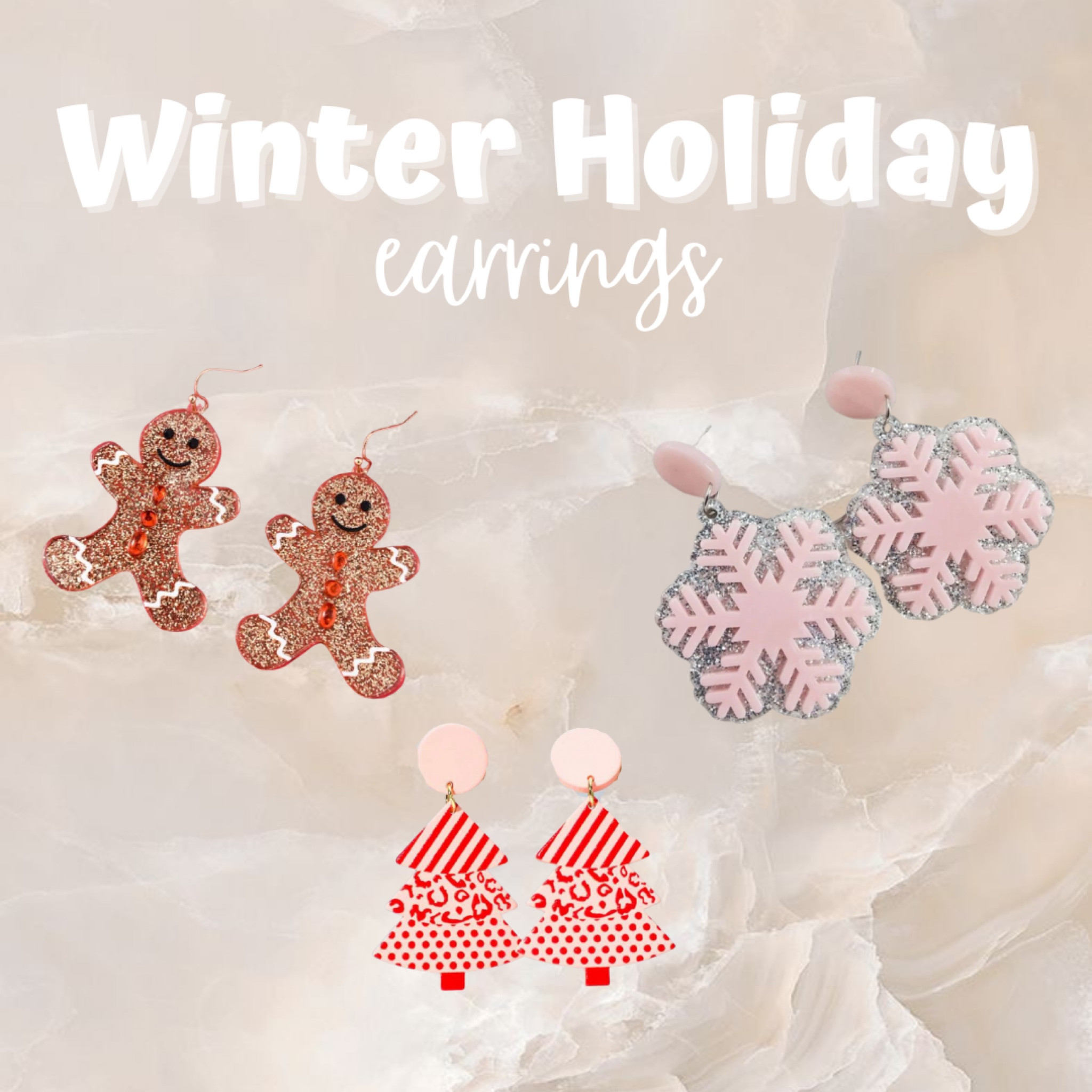 The perfect earrings for the winter holiday season!! ❄️🎄