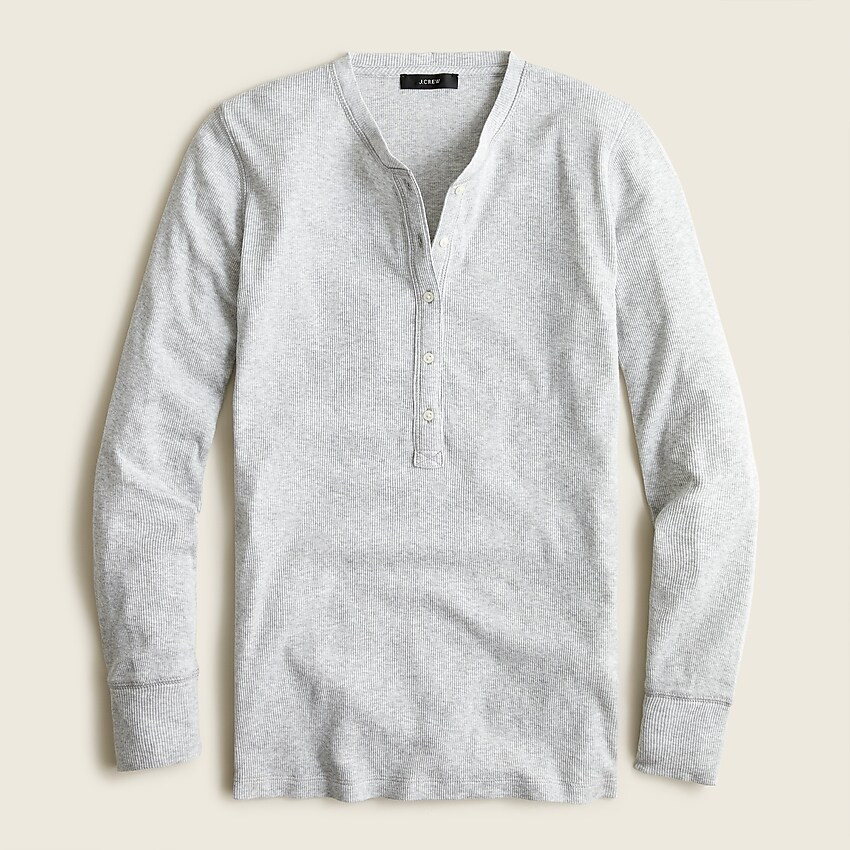 Ribbed henley T-shirt | J. Crew US