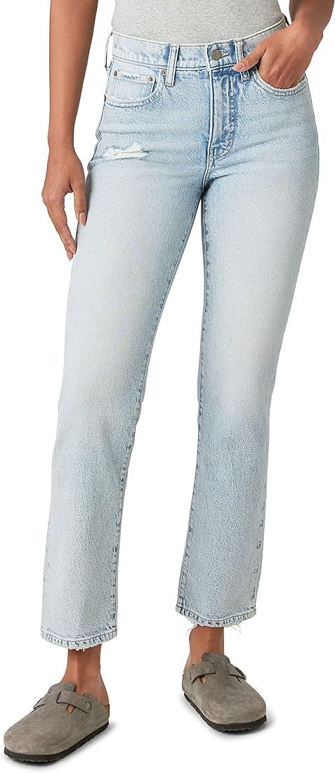 Lucky Brand Women's High Rise Zoe Straight Jean | Amazon (US)