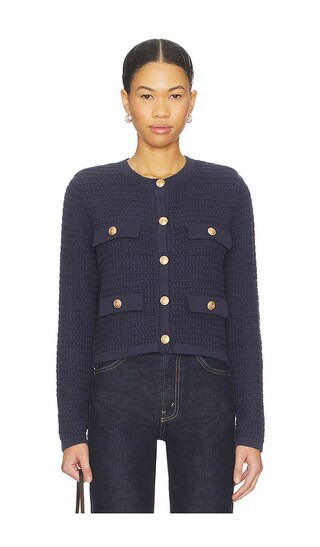 BLANKNYC Button Up Jacket in Guilt Trip in Navy. - size XS | Revolve Clothing (Global)