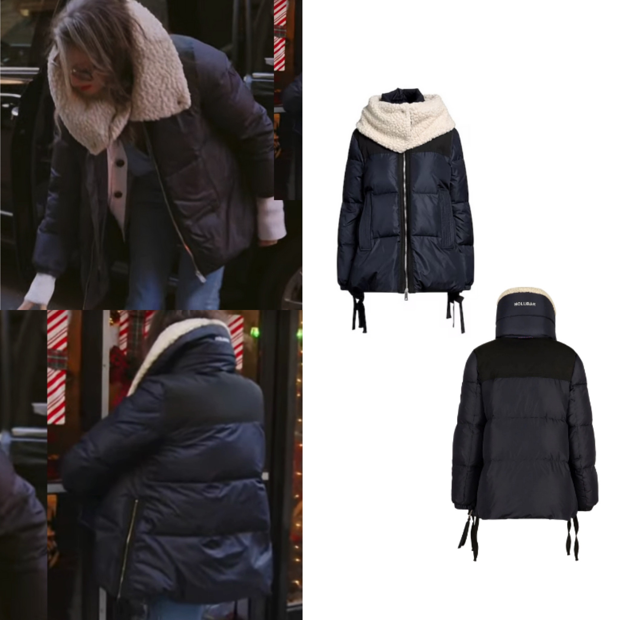 Jenna Lyons’ Shearling Trim Puffer Coat 