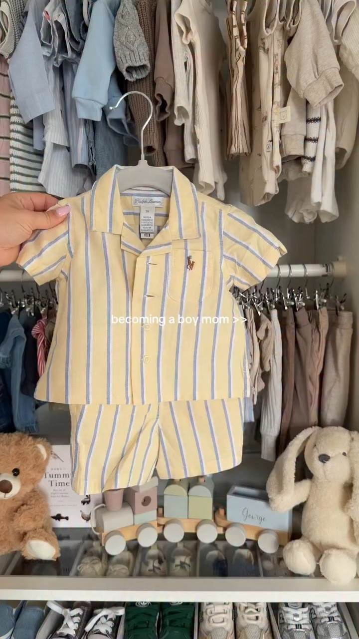 Baby boy clothes are just the sweetest little thing 🥹💌 #babyboy #boymom #babyboyclothes #babyboycloset #becomingboymom