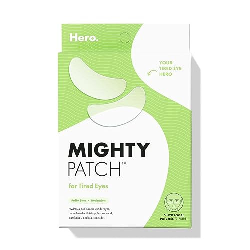 HERO COSMETICS Mighty Patch™ for Tired Eyes Patches - Soothing Hydrogel Patches - Awakens and Visibly De-puffs Undereyes with Multiple Applications (6 Count) | Amazon (US)