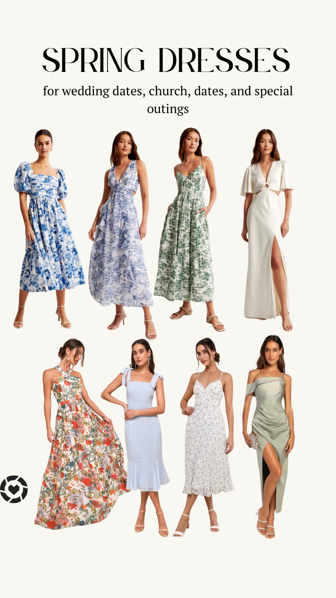 Spring dresses for weddings, church, dates, and special outings 

#LTKwedding #LTKSeasonal