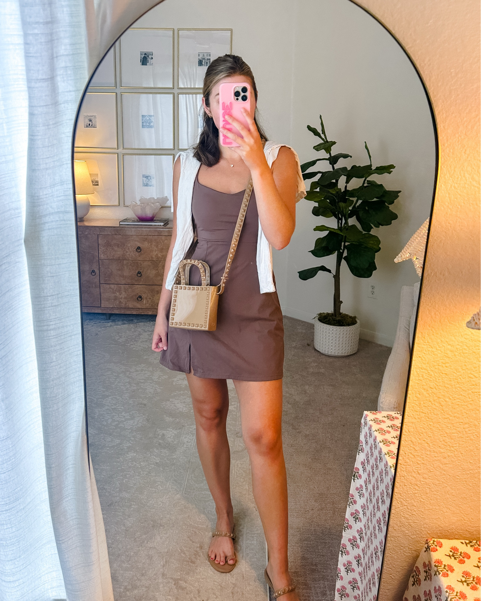 OOTD today! This is one of my fave exercise dresses! I’m wearing a s. Shorts are separate!