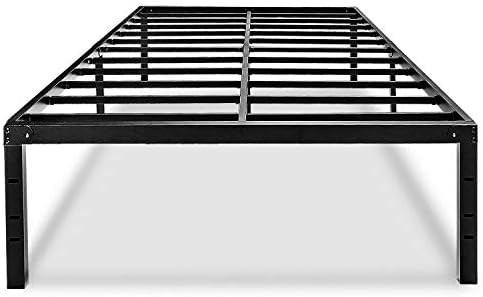 Queen Bed Frame 18 Inch High Bedframe Tall No Box Spring Needed with Storage Metal Platform Size | Amazon (US)