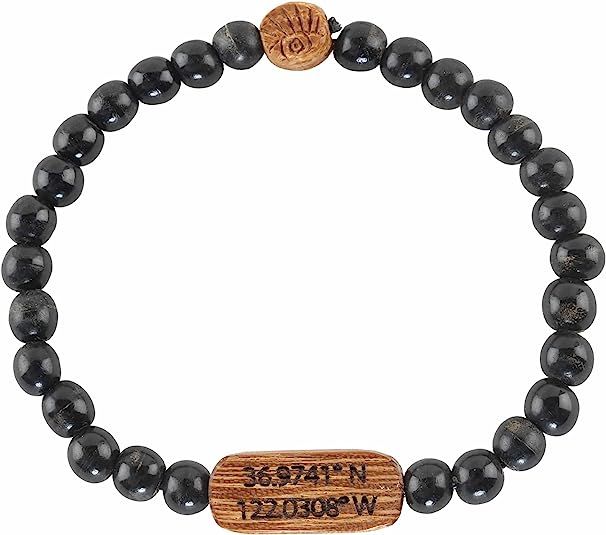 Wanderer Beaded Custom Coordinates Bracelet | Amazon (US)