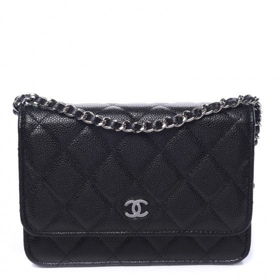 CHANEL

Caviar Quilted Mini Wallet On Chain WOC Black | Fashionphile