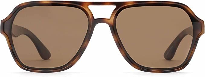 GLINDAR Men's Women's Polarized Aviator Sunglasses Vintage Oversized Square Driving Glasses | Amazon (US)