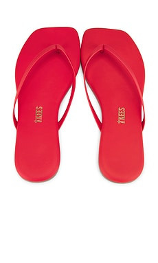 TKEES Square Toe Lily Sandal in Red from Revolve.com | Revolve Clothing (Global)
