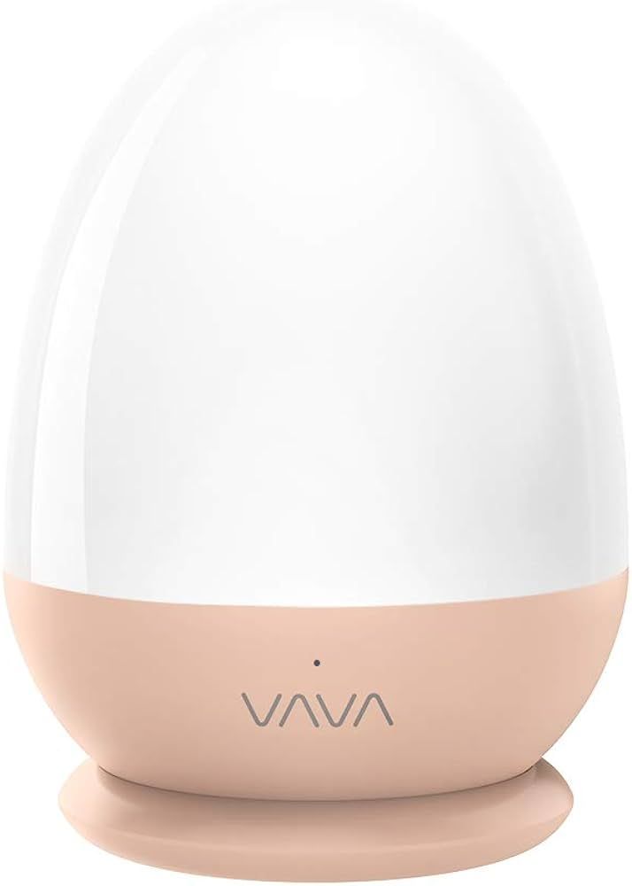 VAVA VA-CL006 Kids, Baby Night Light, Bedside Lamp for Breastfeeding, ABS+PC, Touch Control, Timer Setting-Pink | Amazon (US)