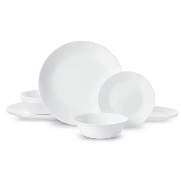 Corelle® Winter Frost White, 12 Piece, Dinnerware Set - Walmart.com | Walmart (US)