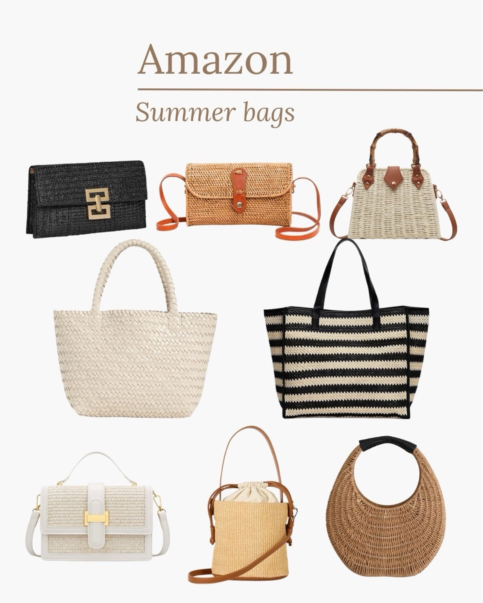 Rounded up my top picks in Summer bags from Amazon! 

#LTKStyleTip #LTKSummerEdit

