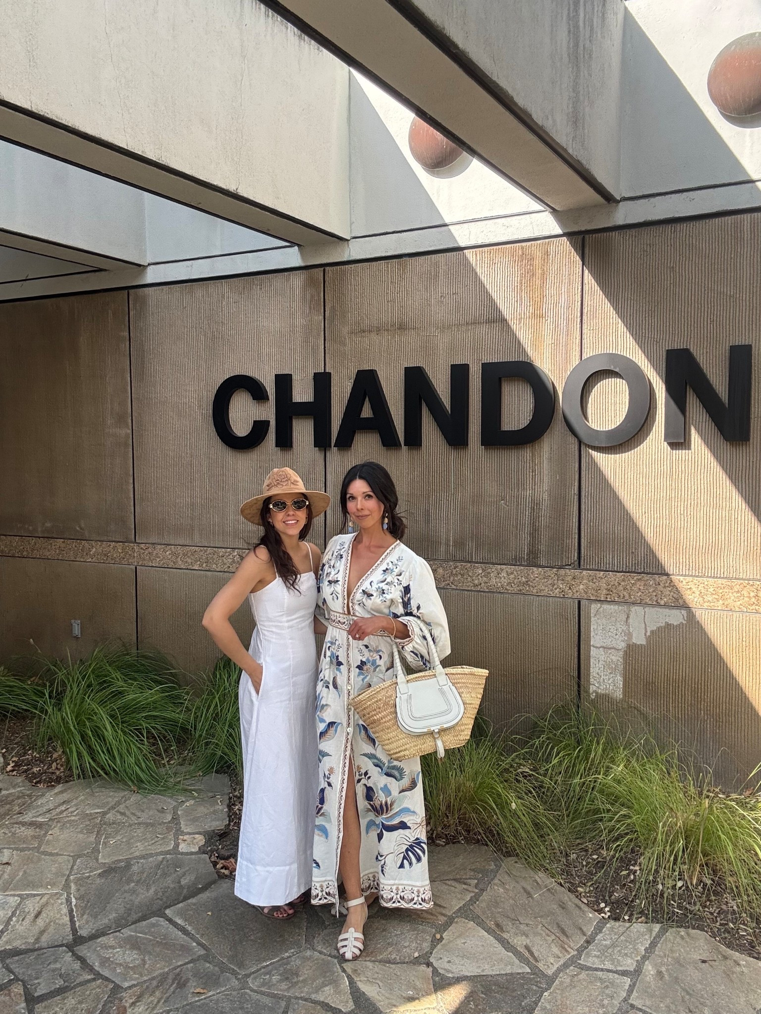 My blue & ivory print dress is 50% off. It has a deep v, BUT it also has a hidden clasp to make it less plunging of a neckline. 
Blue statement earrings. 
Chloe Marcie raffia basket bag.

Summer vacation dress
Farm Rio dress sale
Summer wedding guest dress 
Tropical vacation dresss

#LTKTravel #LTKSeasonal #LTKSaleAlert