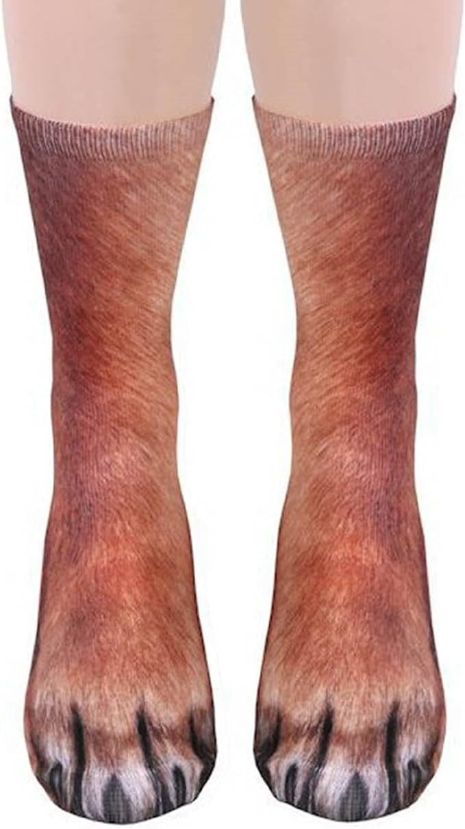 Amazon.com: Funny Animal Paw Socks Gag Gifts for White Elephant Gift Exchange (Dog) : Clothing, S... | Amazon (US)
