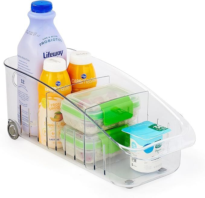 YouCopia RollOut Fridge Drawer 6", BPA-Free Clear Rolling Refrigerator Organizer Bin with Adjusta... | Amazon (US)