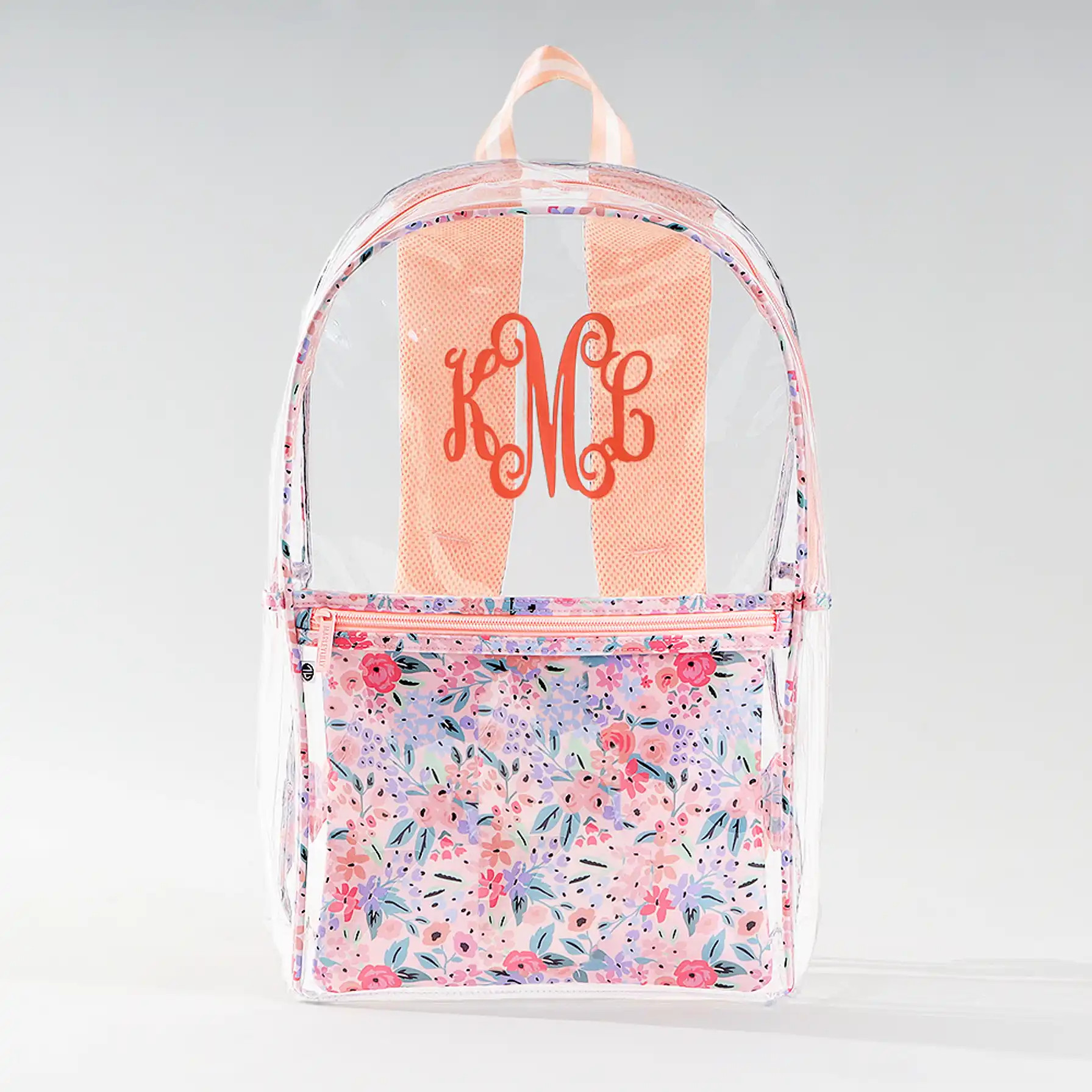 Monogrammed Clear Backpack | Marleylilly