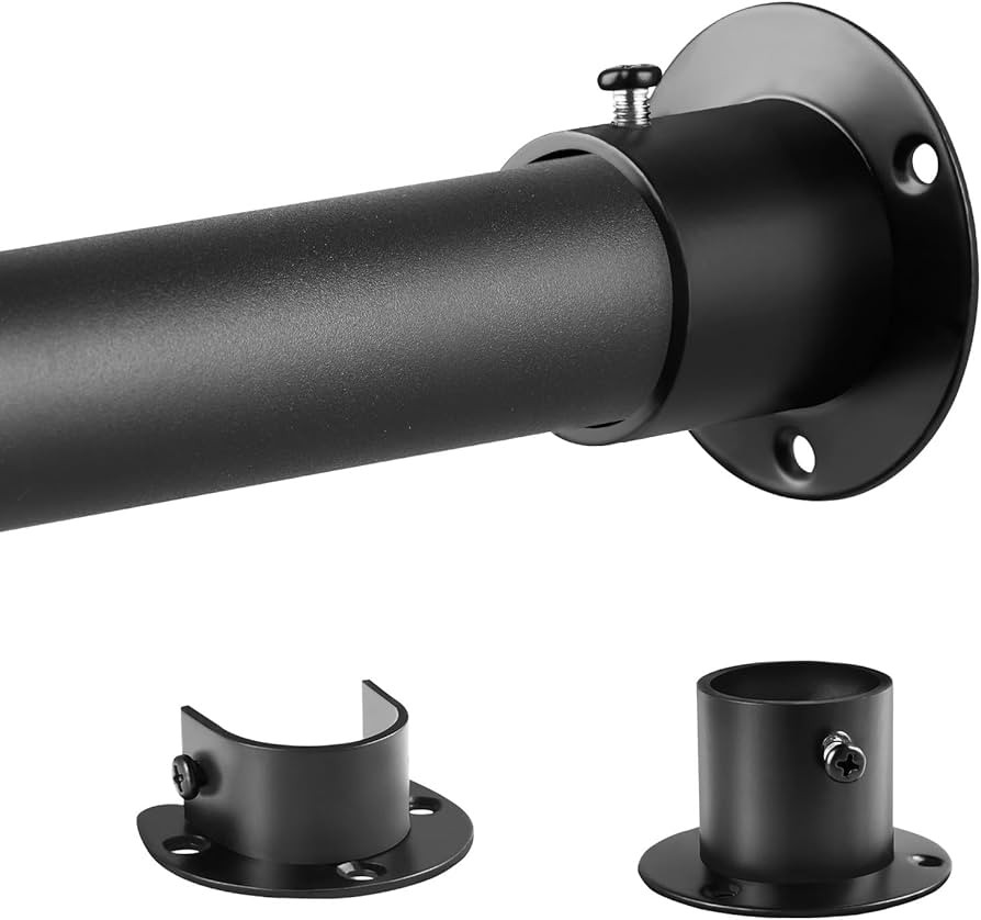 Closet Rod, 17 to 110 Inch Adjustable Closet Rod for Rugged Durability,1.3 Inch Diameter Heavy Du... | Amazon (US)