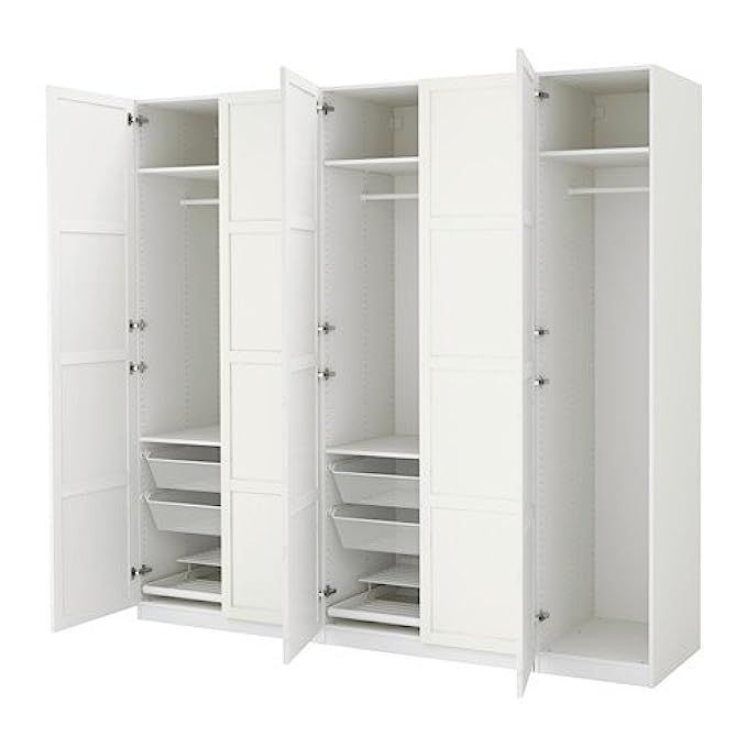 Ikea Wardrobe, white, Hemnes white stain 26386.82329.1410 | Amazon (US)