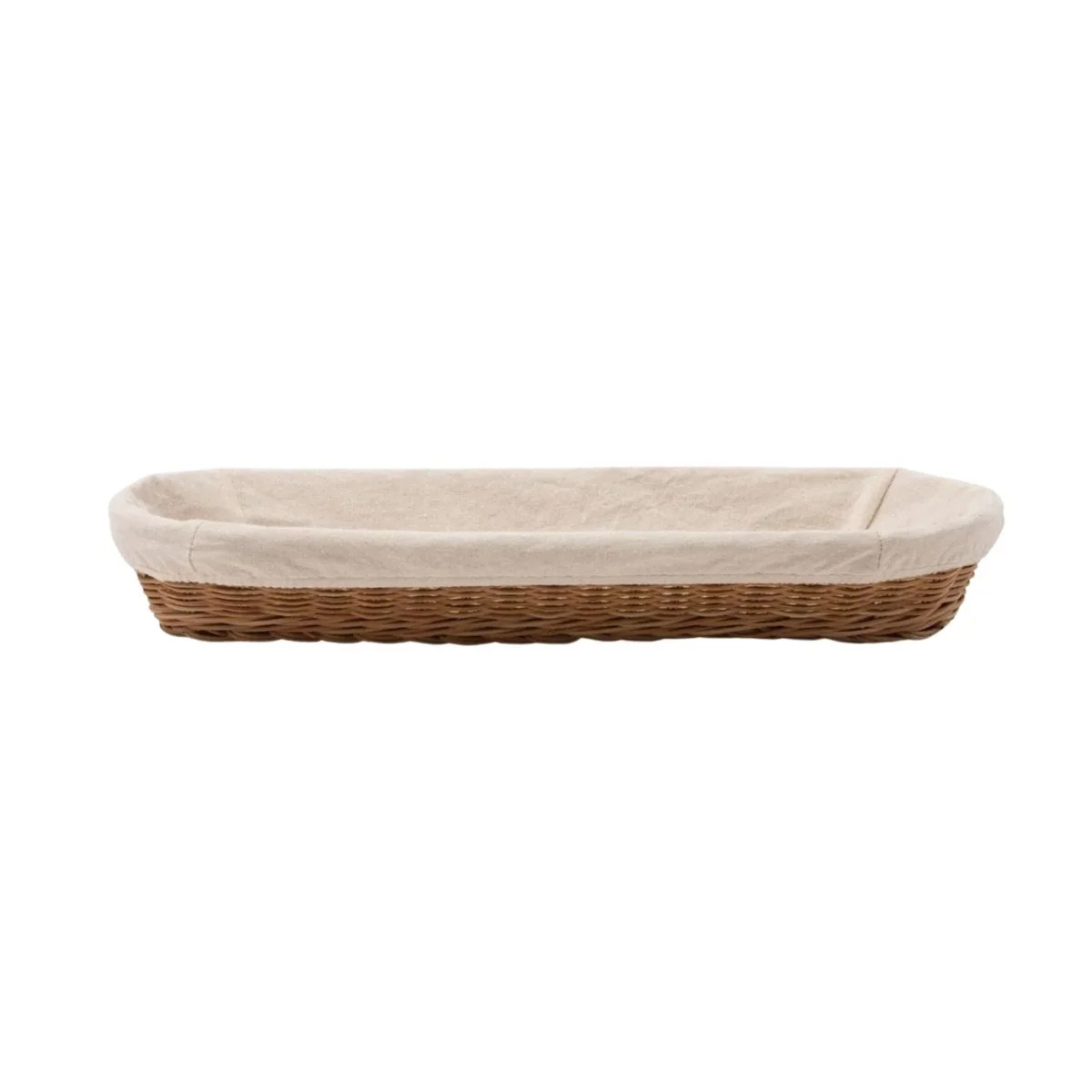 Large Natural Rattan Oblong Trays | The Well Appointed House, LLC