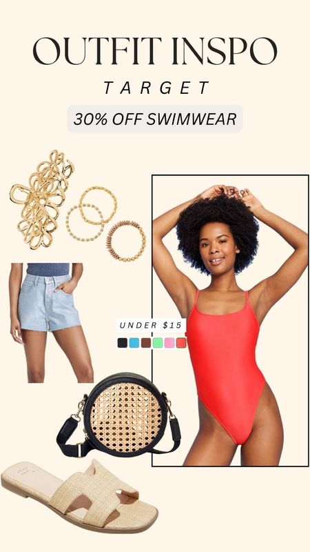 Target outfit inspo! 30% off swimwear right and this one is perfect for 4th of July! 

#LTKSaleAlert #LTKSwim #LTKSeasonal