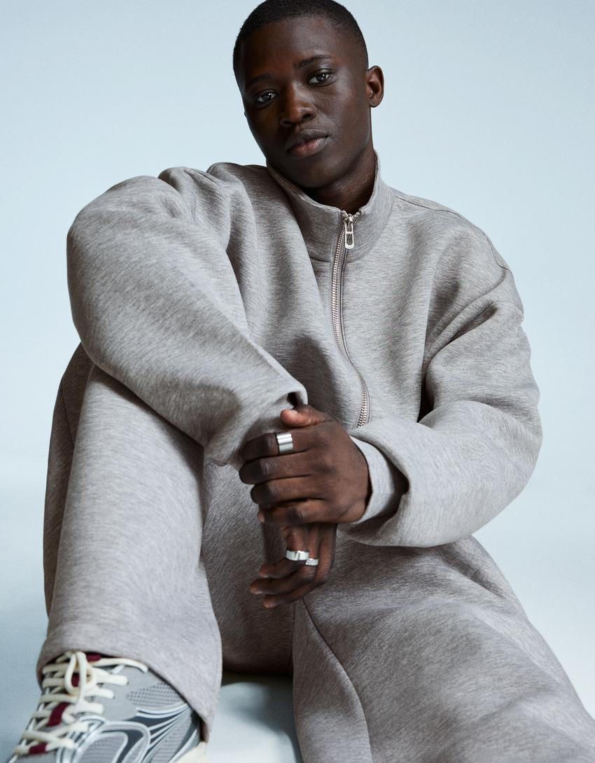 Sweatshirt mit Reißverschluss - Basics - Herren | Bershka DE