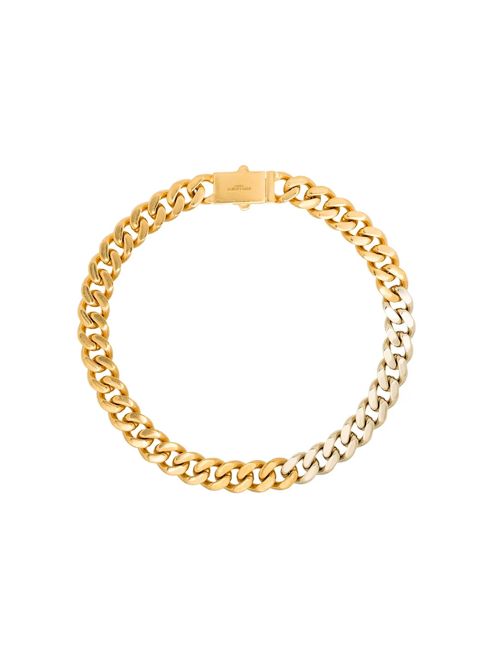 two-tone chain necklace | Farfetch (US)