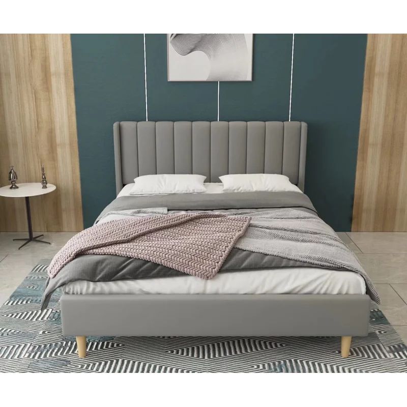 Deeb Upholstered Wingback Bed | Wayfair North America