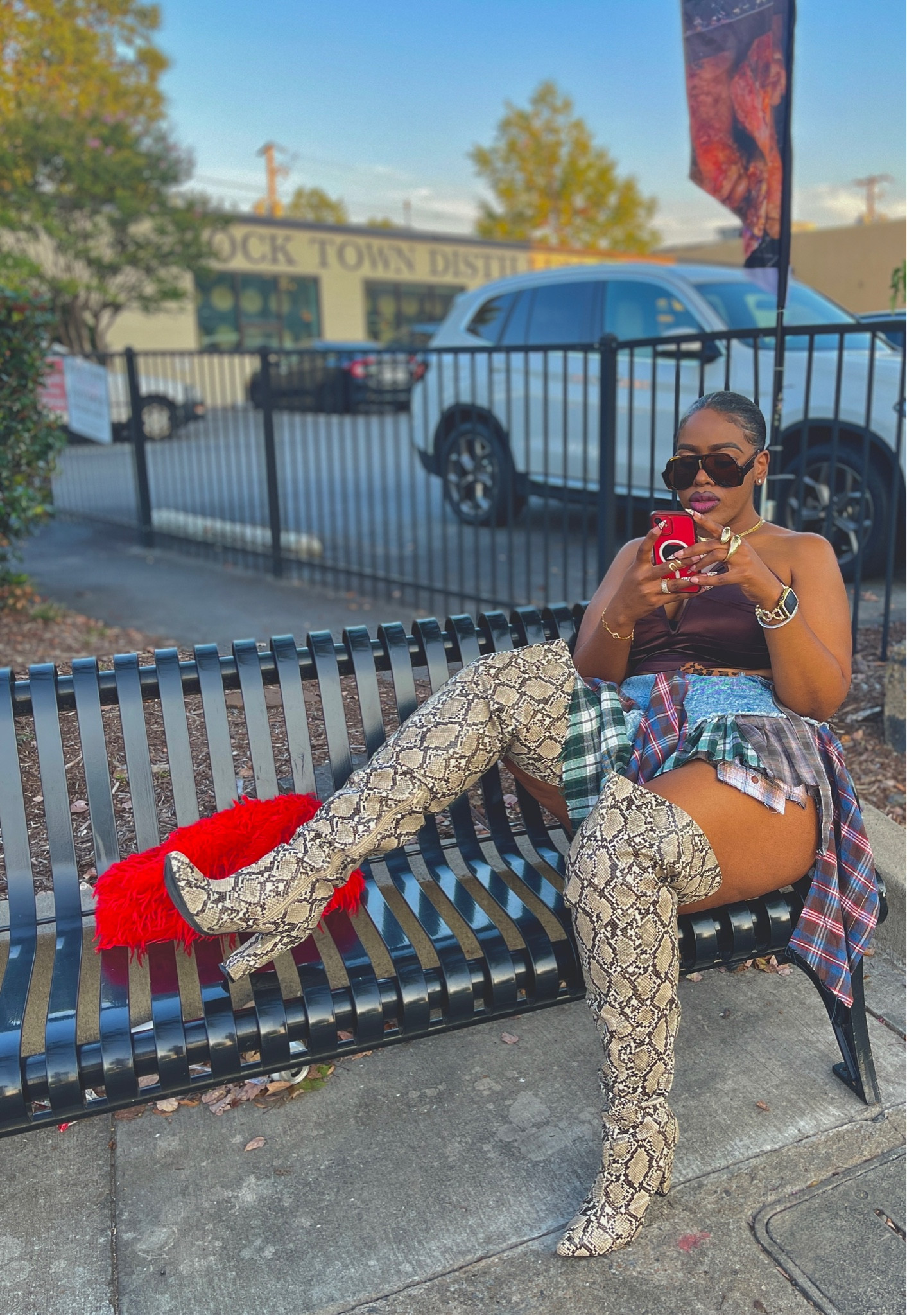 Here’s the deets on the fit! 

Okay y’all! First off… my boots are super old! I found the about 7 years ago at my local @cititrends! I found a similar pair on @fashionnova though! Search “Serious Business Over The Knee Boots”

‼️This skirt is super short! I’m 5’8 and had to add some additional material, because my cheeks were definitely exposed! ‼️

Skirt: @fashionnova “Rad in Plaid Skirt”
Top: @fashionnova (super old)
Bag: @sheinofficial 

#LTKItBag #LTKShoeCrush #LTKMidsize