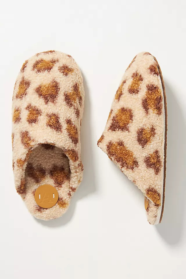Plush Faux Fur Slippers | Anthropologie (US)