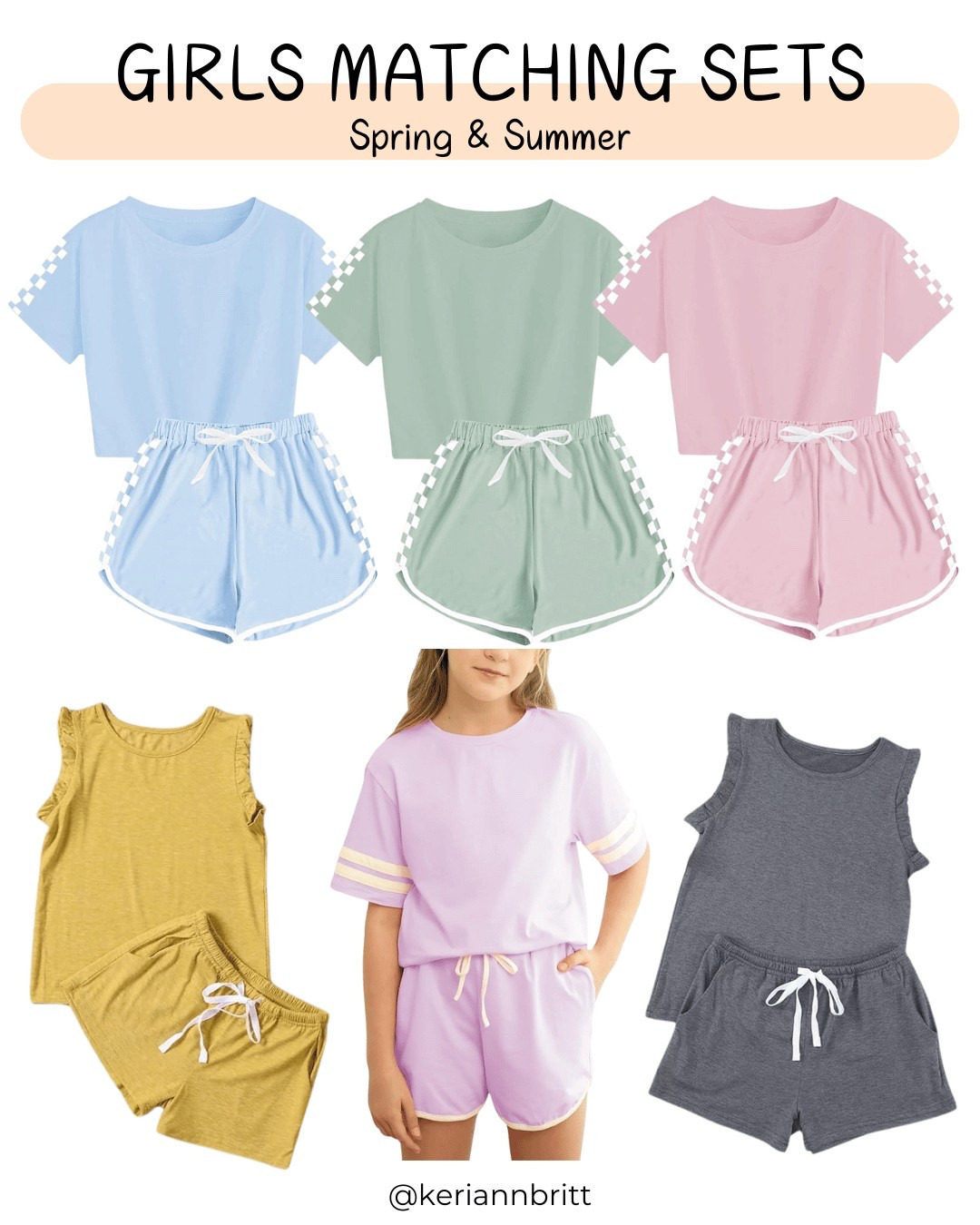 Girls Matching Sets for Spring and Summer

Girls shorts set / tween girl outfit / Amazon kids 

#LTKKids