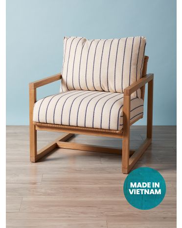 28in Woven Rope Back Striped Accent Chair | Accent Furniture | HomeGoods | HomeGoods