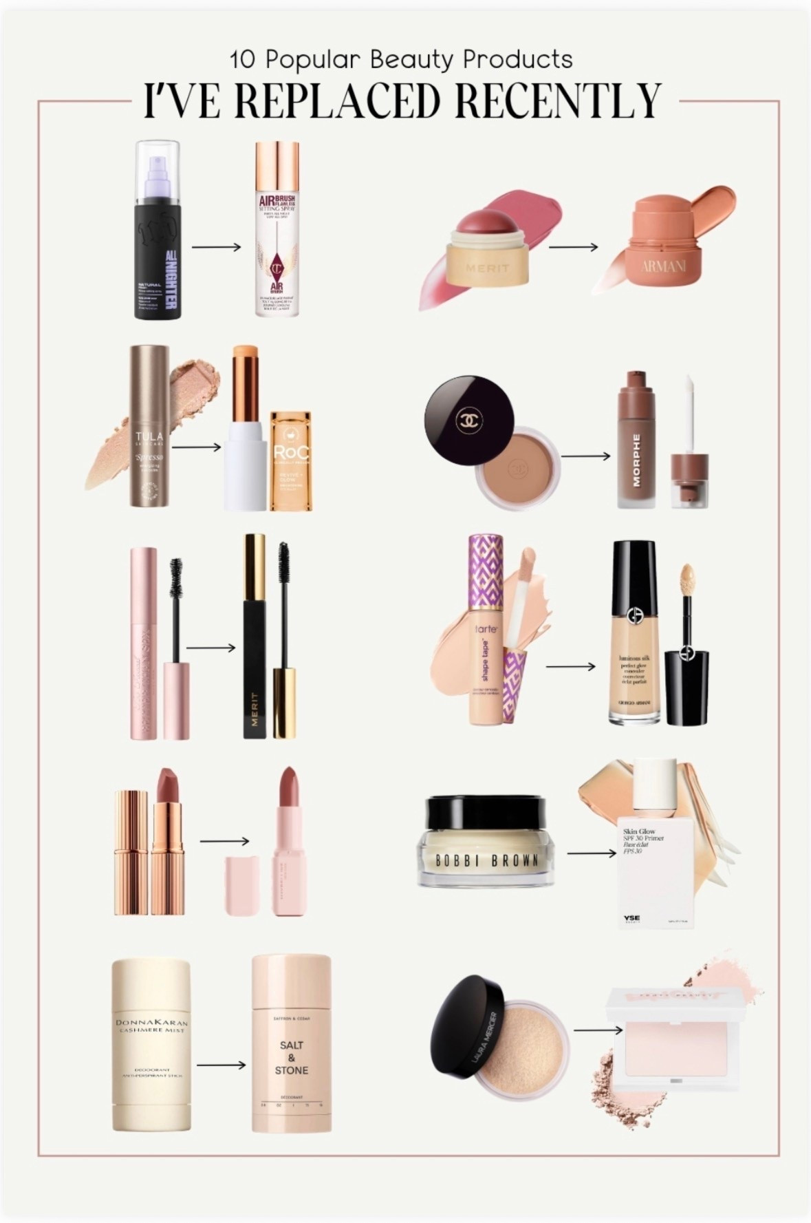 10 recent beauty swaps I made and some of them may surprise you.

#LTKOver40 #LTKBeauty #LTKgrwm