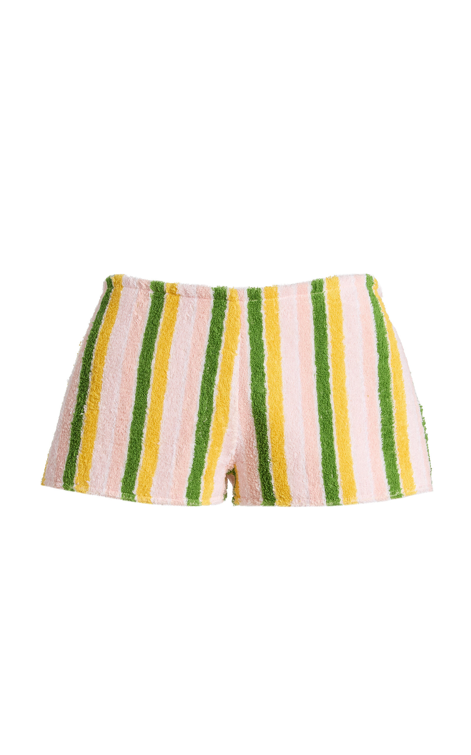 LA VESTE Exclusive Harbor Striped Cotton Mini Shorts - Moda Operandi | Moda Operandi (Global)