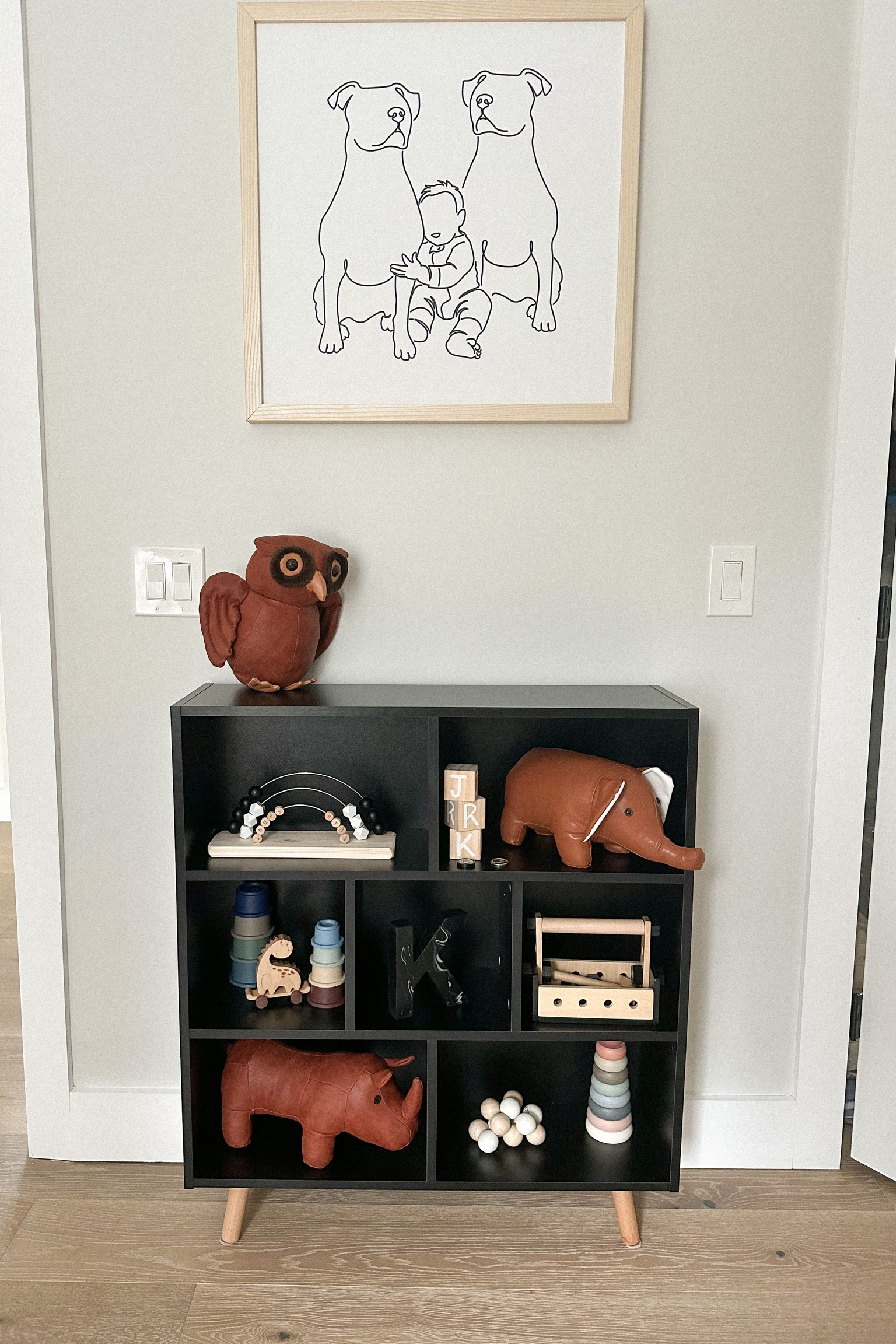 Nursery bookshelf 🦉

•kids toys, wooden toys, leather animals, etsy finds, custom toys, Wayfair 

#LTKbaby #LTKkids #LTKhome