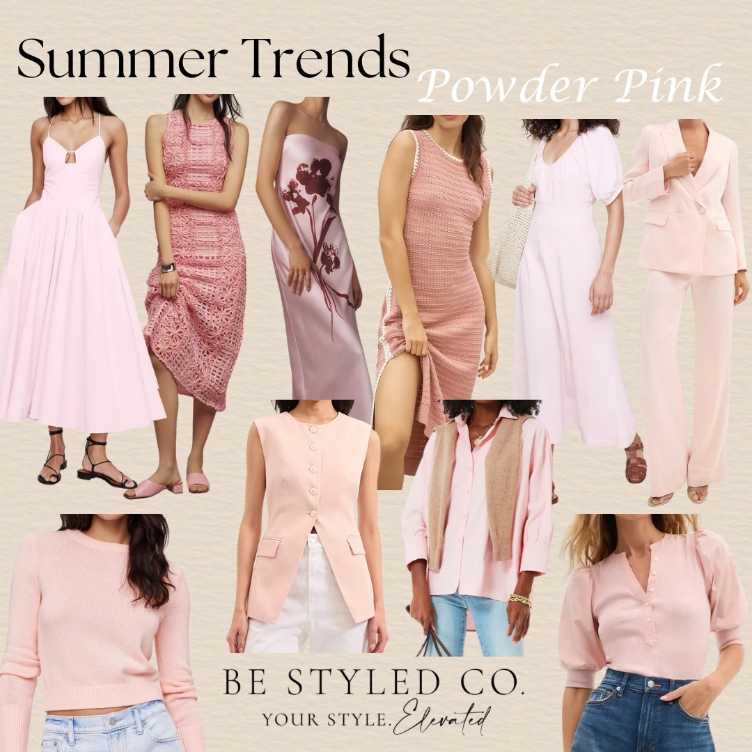 Color trends for summer - powder and blush pinks - our stylists favorites linked here 

#LTKOver40 #LTKStyleTip #LTKSeasonal