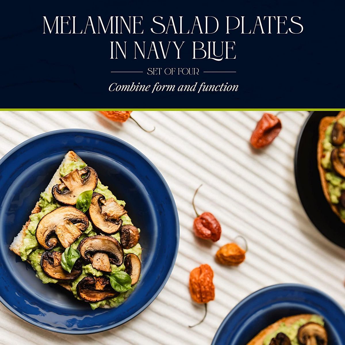 Fifth Avenue Melamine Salad Plates, Break and Chip Resistant, Durable, Kid-Friendly Set, 9-Inch L... | Target
