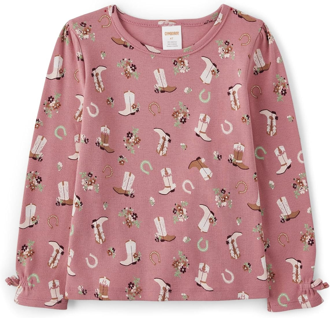 Gymboree Girls' and Toddler Printed Long Sleeve Shirts | Amazon (US)