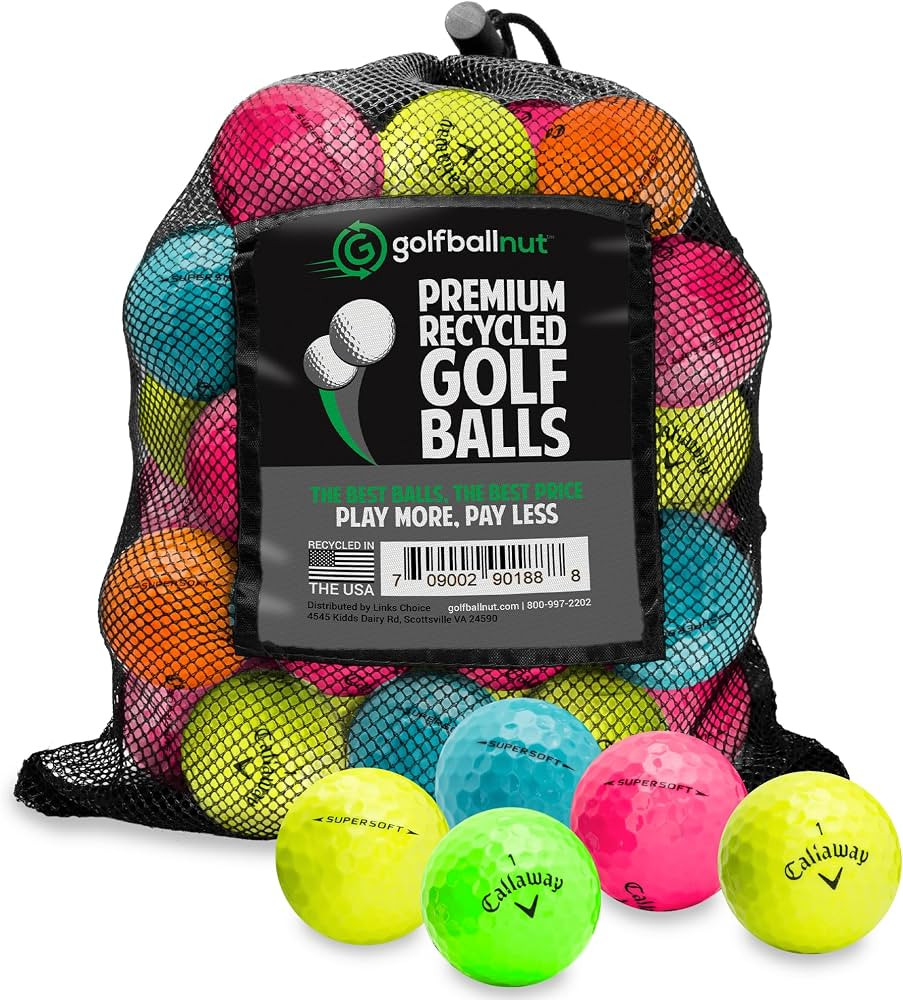 Recycled Golf Balls for Callaway Color Mix - Used Golf Balls Bulk Good Condition \u2013 Includes ... | Amazon (US)