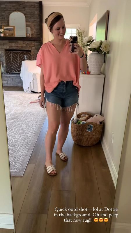 You guys!!! These Amazon shorts!!! 👏🏼 Finally found some denim shorts I love on Amazon. Love the distressing & the longer length in the back. 🙌🏼

Denim shorts, Amazon finds, mom style, summer outfit, spring outfit, casual outfit, sports mom look, casual weekend outfit 

#LTKSeasonal #LTKFindsUnder50 #LTKVideo