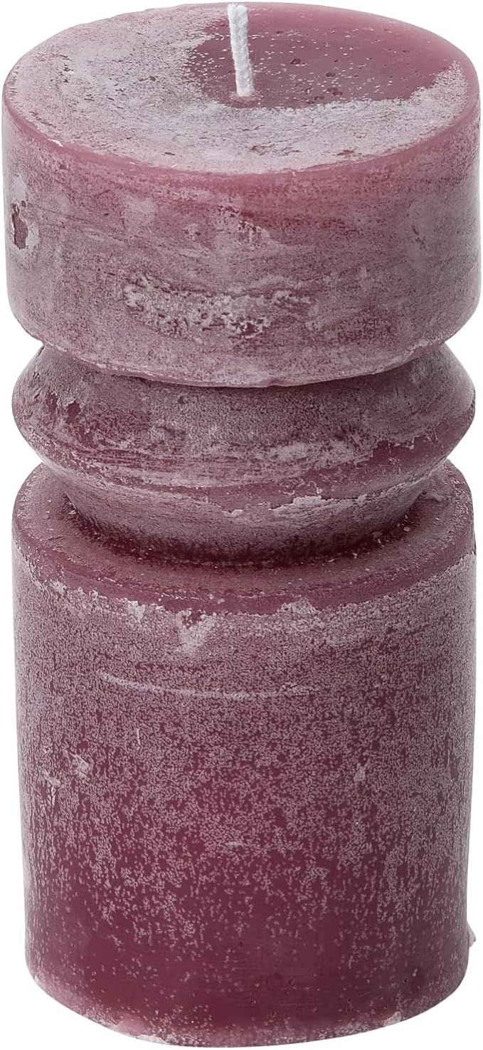 Creative Co-Op Unscented Totem Pillar, Pinot Candles, 3" L x 3" W x 6" H, Purple | Amazon (US)